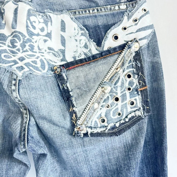 7 for All Mankind Y2K Embellished Jeans 30 - Picture 6 of 11